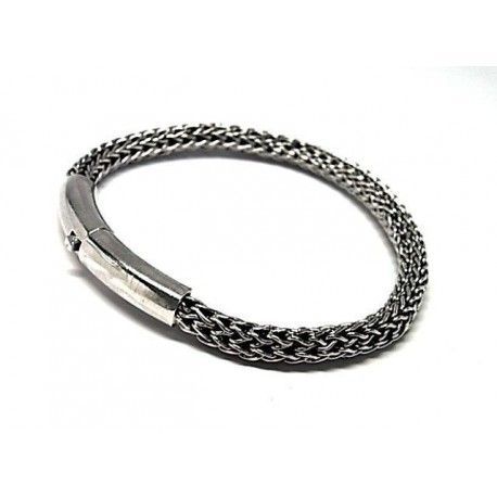 Pulsera lisa oxidada