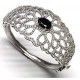 Brazalete circonita rodio
