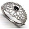 Brazalete circonita rodio